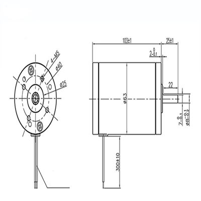 24VDC ブラッシュモーター 0.18n. M 2800rpm 電動モーター 常磁気モーター 効率 IE 1