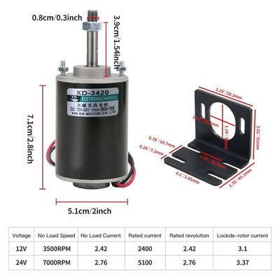 ブラシコンミュレーション 高トルク 永久磁石モーター 30W 12V/24V DIY発電機 モーター