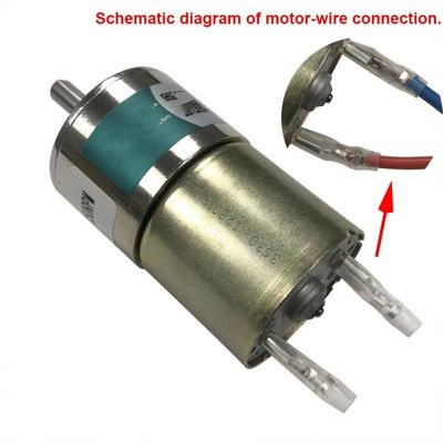 37mm直径 ギアボックス 大型トルク減速モーター 耐久性 長時間 12V 150rpm