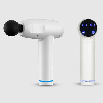 体マッサージ ミニ筋肉マッサージ銃 6 マッサージヘッドとタイム制御機能