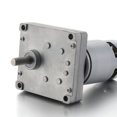 シルバー 42mm 高トルク スパーギア DC モーター 12V 24V 21.1W ブラシ付きDCギア モーター