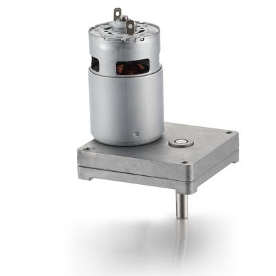 シルバー 42mm 高トルク スパーギア DC モーター 12V 24V 21.1W ブラシ付きDCギア モーター