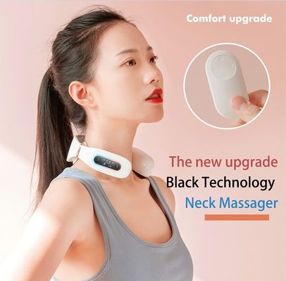 マッサージ TNES 電動パルス OLED ディスプレイ 音声放送 リモコン ネックマッサージ機