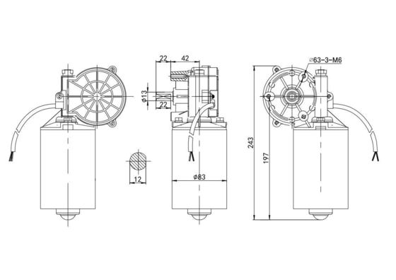 150kw 電動モーター ゴルフ用 車用 ブラシレス DC モーター 24v 永久磁石 建設