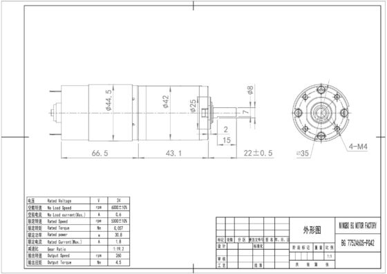 換算ブラシ 高トルク 12v 42mm 低速ギア トレーディングミール用 DCモーター 75dB
