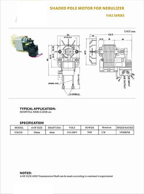 フィットネス機器 モーター 2HP DC 90V/110V 4500rpm ブラシなし 固定サポートなし