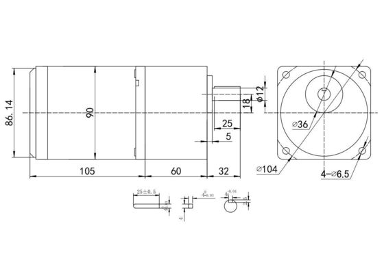 ギアボックスタイプ エクセンティックシャフトギア 40W 90mm 220V スパーギア AC 壁ドリル用ブラシモーター