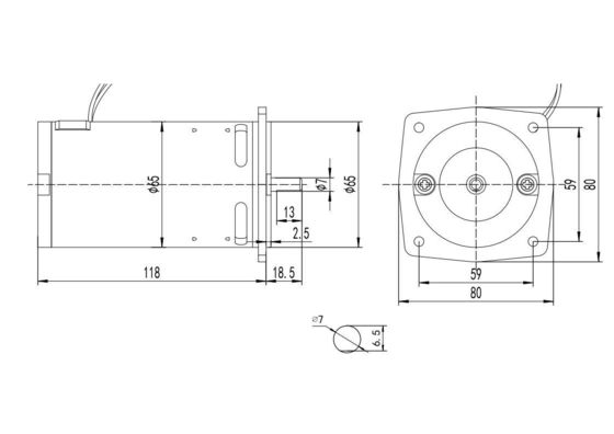 完全に閉ざされた逆回転 150W 110V 220V AC モーター トレーディングミールマシン 65mm