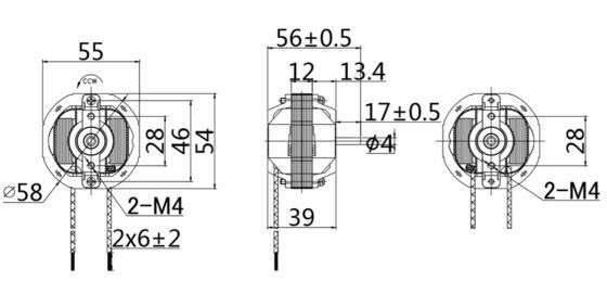 低騒音単相汎用ACモーター 高トルク 2000-3000rpm AC走行台モーター
