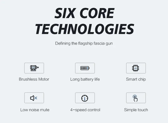 495g プロの電気ファシヤ銃 深い組織マッサージと筋肉リラックス