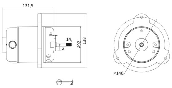 高トルク 4000rpm 8000rpm 40w 110/120V AC シングルフェーズトレッドミルモーター ジムベルト