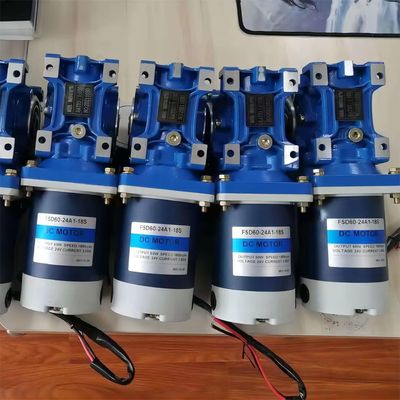 6w-300wブラシ直流電機 NMRVワームギアボックス 12V/24V/48V 60mm-104mm DCモーター