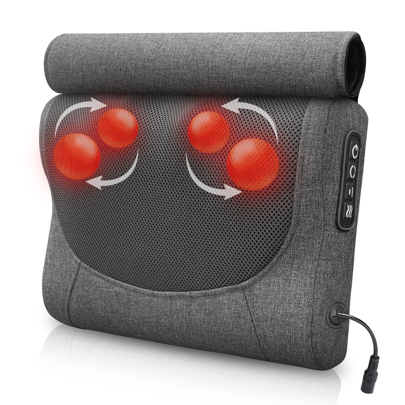 柔軟なマッサージノード 首と背中のマッサージ枕 カスタマイズされた色オプション