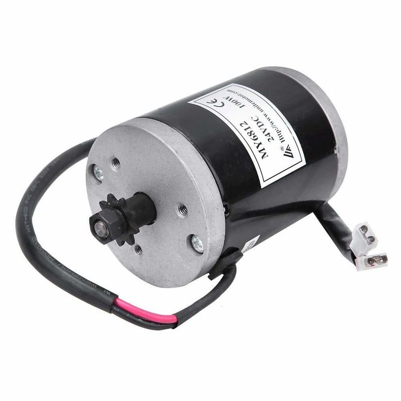 電気自転車スクーター 電気自転車コントローラ ブラシモーター 24V 100w ベルトポリー付き高速