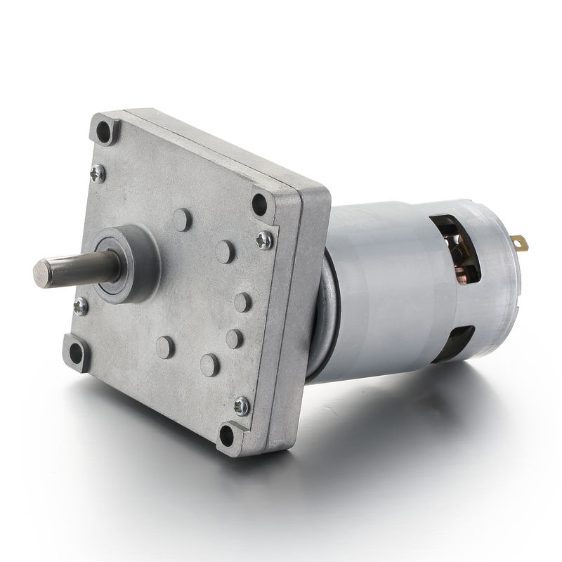 シルバー 42mm 高トルク スパーギア DC モーター 12V 24V 21.1W ブラシ付きDCギア モーター